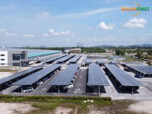 Стальной консольный навес для автомобиля SolFirsTech