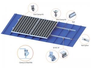 SolFirsTech МЕТАЛЛИЧЕСКОЕ КРЕПЛЕНИЕ ДЛЯ КРЫШИ - ЗАЖИМЫ ДЛЯ КРЫШИ С СТОЯЧИМ ФАЛЬЦЕМ