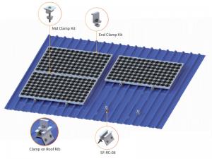 SolFirsTech МЕТАЛЛИЧЕСКОЕ КРЕПЛЕНИЕ ДЛЯ КРЫШИ - ТРАПЕЦИЕВИДНЫЕ ЗАЖИМЫ ДЛЯ КРЫШИ