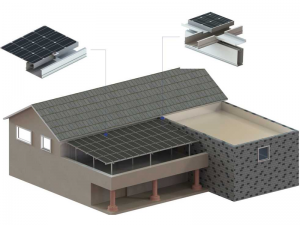 Водонепроницаемый навес BIPV (алюминий)
