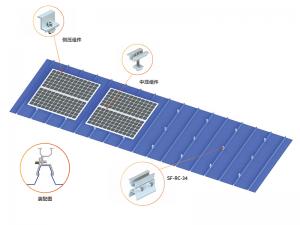 SolFirsTech МЕТАЛЛИЧЕСКОЕ КРЕПЛЕНИЕ ДЛЯ КРЫШИ - МИНИ-РЕЙЛЬ