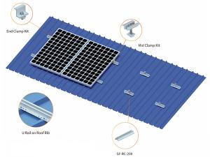 SolFirsTech МЕТАЛЛИЧЕСКОЕ КРЕПЛЕНИЕ ДЛЯ КРЫШИ - U-ОБРАЗНАЯ РЕЙКА