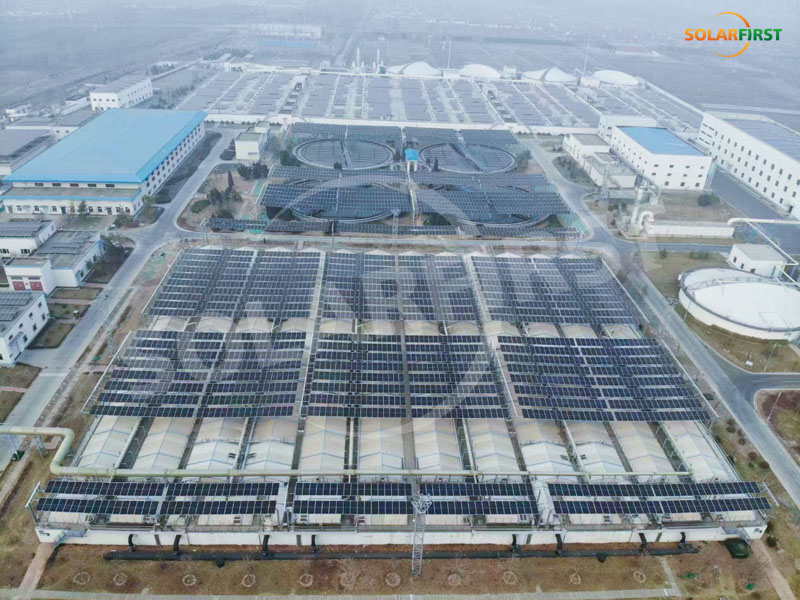Проект гибкой монтажной системы Zibo Shandong 1.9MWp - Установка по очистке сточных вод