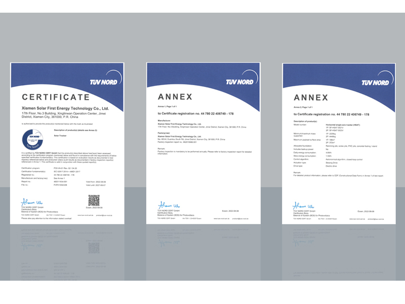 Продукция серии Horizon от SolFirsTech получила сертификат IEC62817